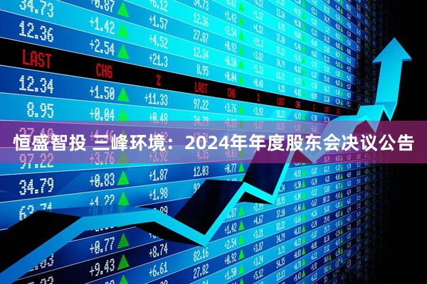 恒盛智投 三峰环境：2024年年度股东会决议公告