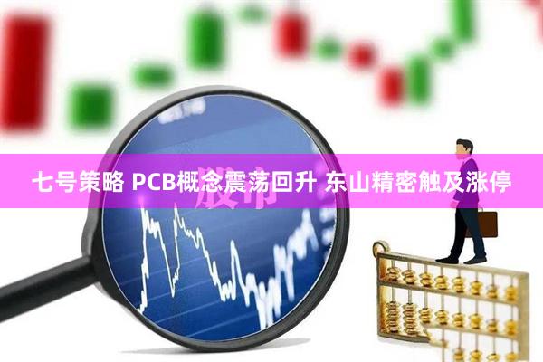 七号策略 PCB概念震荡回升 东山精密触及涨停